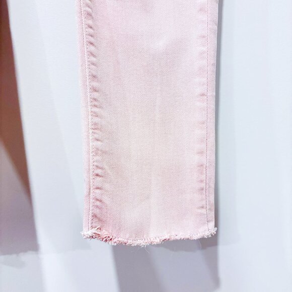 GARCIA Pink Distressed Cropped Skinny Jeans | Low Rise Denim | Size 28 x 28 * - Picture 10 of 13